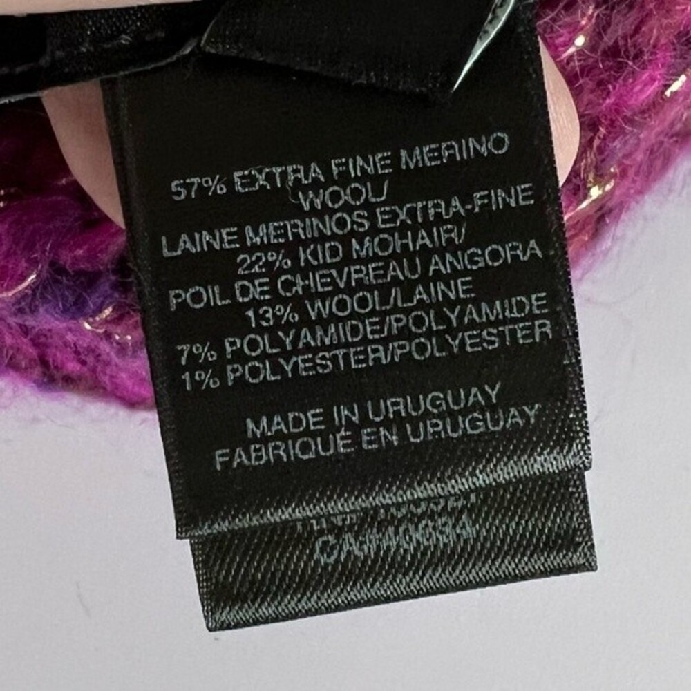 NWT Marc by Marc Jacobs Merlot Multi Wool Mohair Beanie Hat M912815 OS - Picture 7 of 7